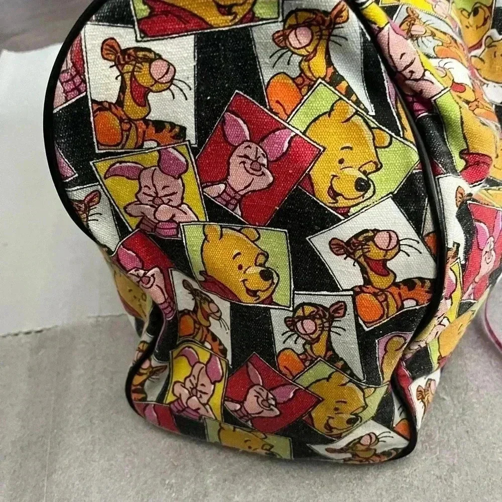 Vintage Winnie  The Pooh Cotton Duffle bag- No Shoulder Strap - Picture 5 of 13